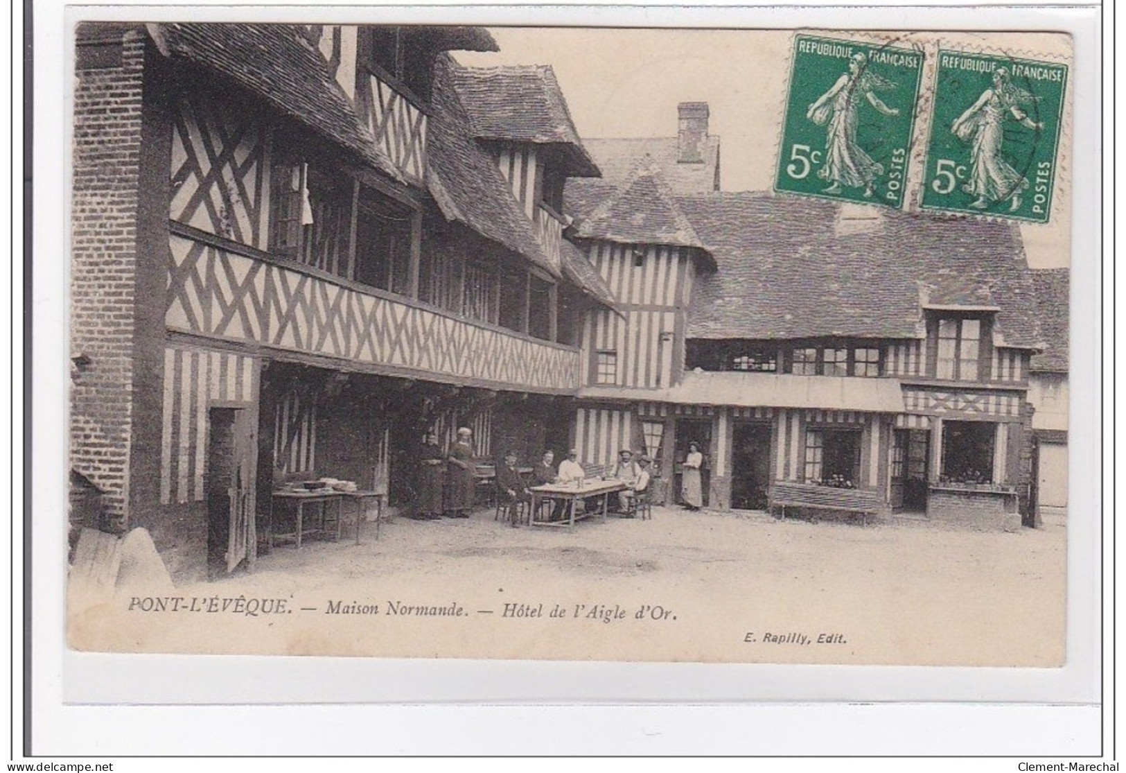 PONT-L'EVEQUE : Maison Normande, Hotel De L'aigle D'or - Tres Bon Etat - Pont-l'Evèque