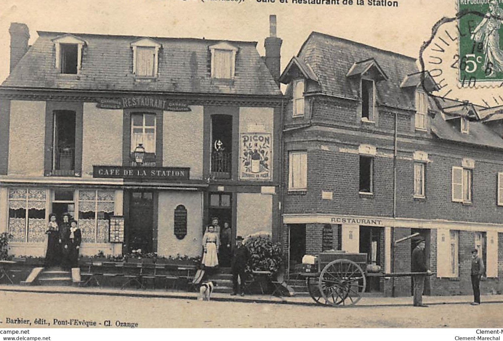 PONT-L'EVEQUE : Cafe Et Restaurant De La Station - Etat - Pont-l'Evèque