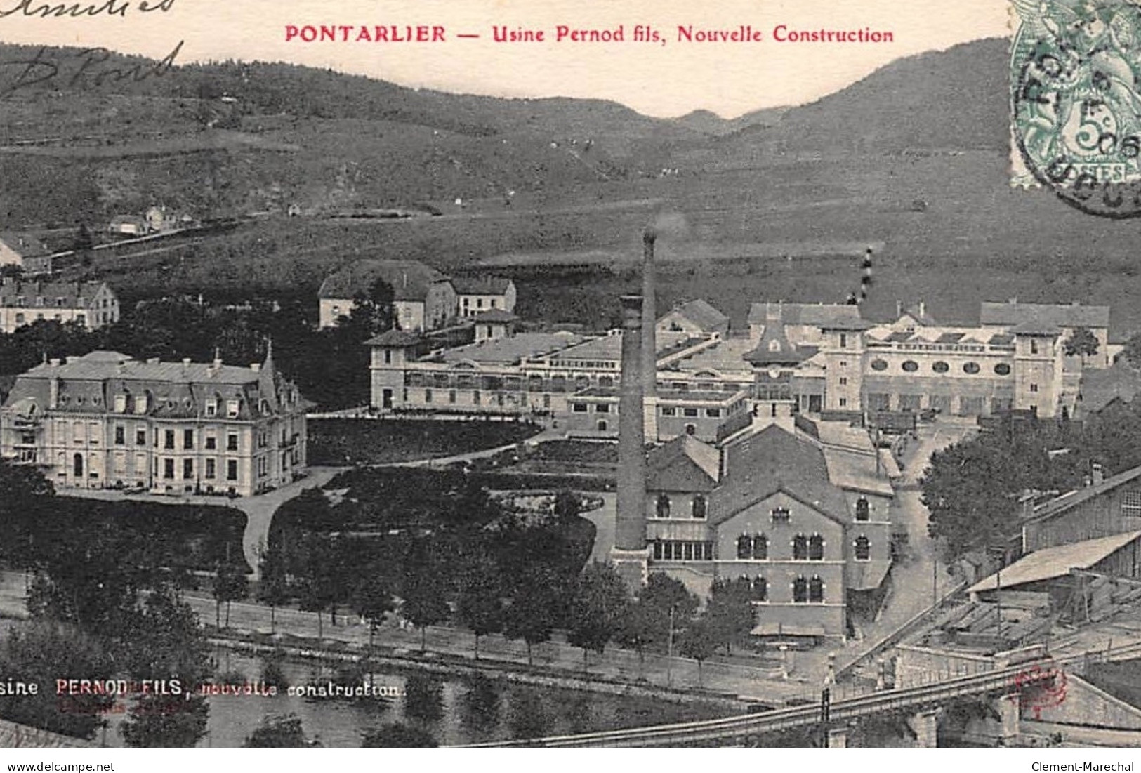 PONTARLIER : Usine Pernod Fils, Nouvelle Construction, Absinthe - Tres Bon Etat - Pontarlier