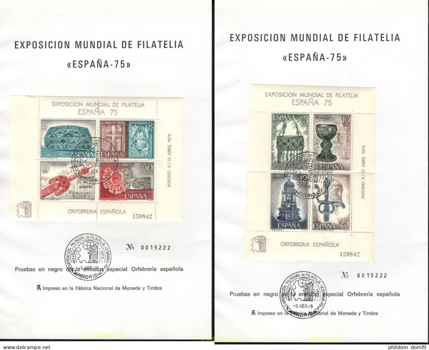 665828 USED ESPAÑA 1975 ESPAÑA 75. EXPOSICION FILATELICA INTERNACIONAL - Ungebraucht