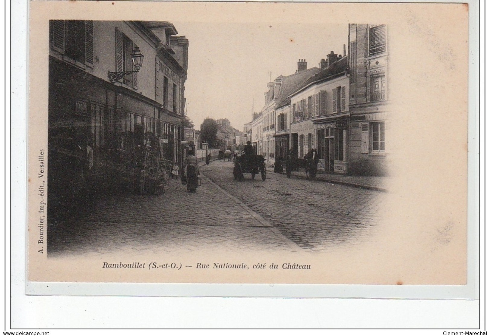 RAMBOUILLET - Rue Nationale, Côté Du Château - Très Bon état - Rambouillet