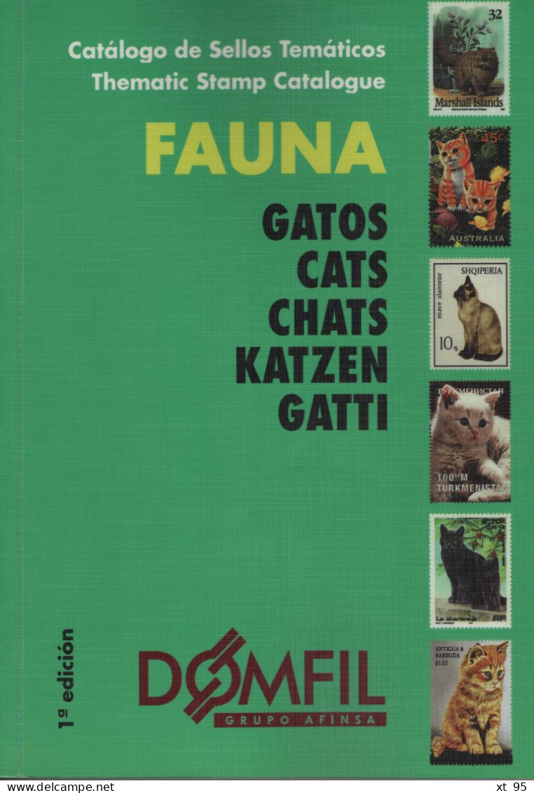 Domfil - Fauna - Cats Chats Gatos - 1a Edicion - 286 Pages - Motivkataloge