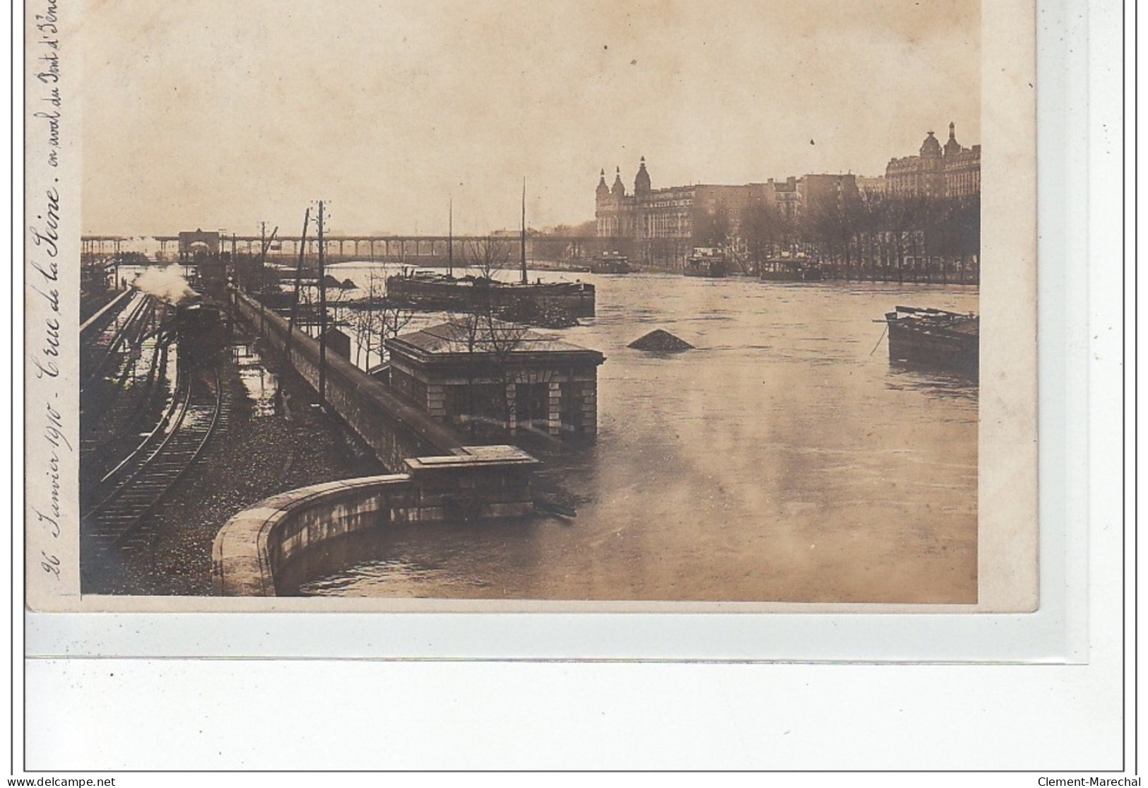 PARIS - Inondations 1910 - Pont D'Iéna - Carte Photo - Très Bon état - De Overstroming Van 1910