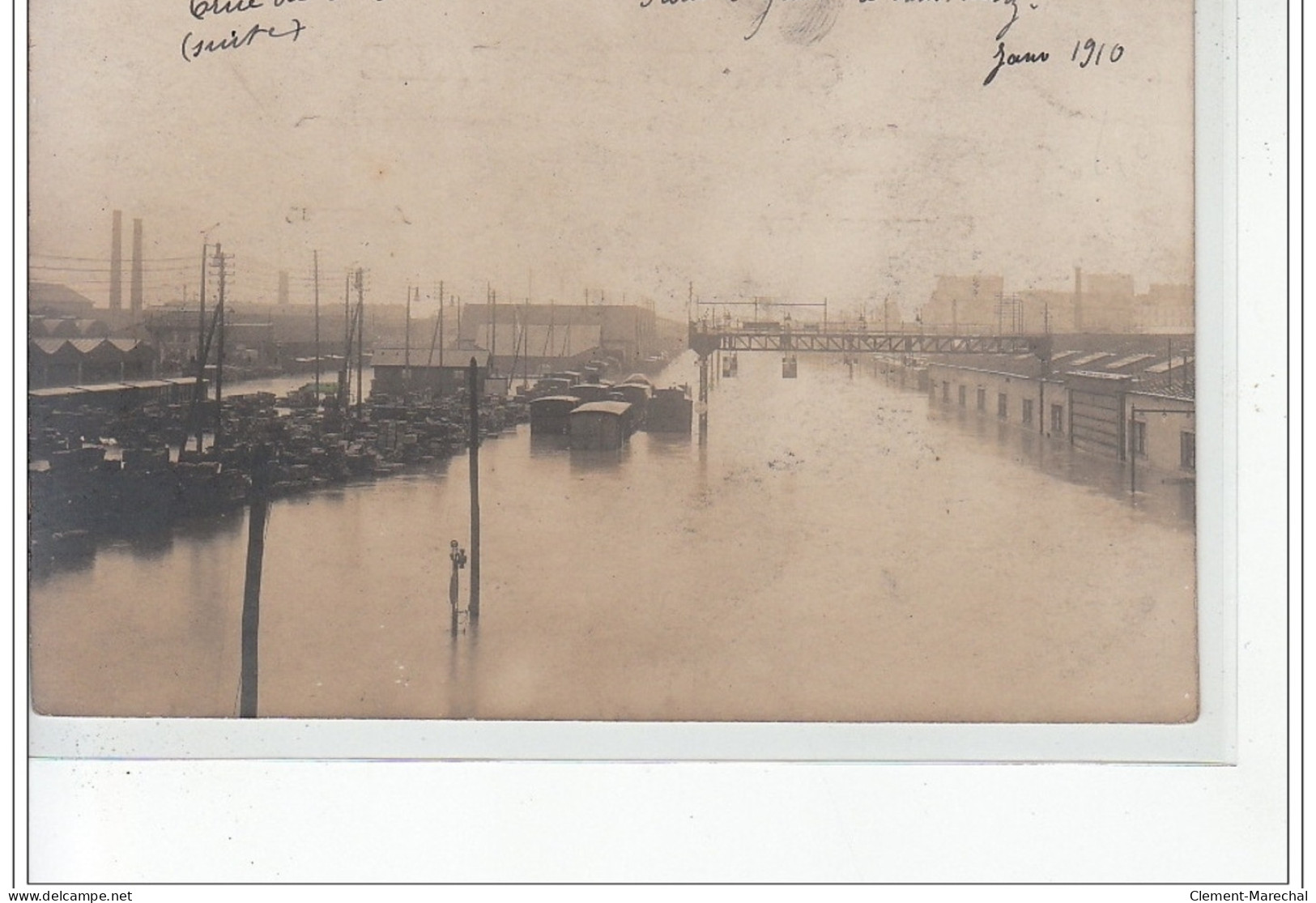 PARIS - Inondations 1910 - Gare D'Austerlitz - Carte Photo - Très Bon état - Alluvioni Del 1910