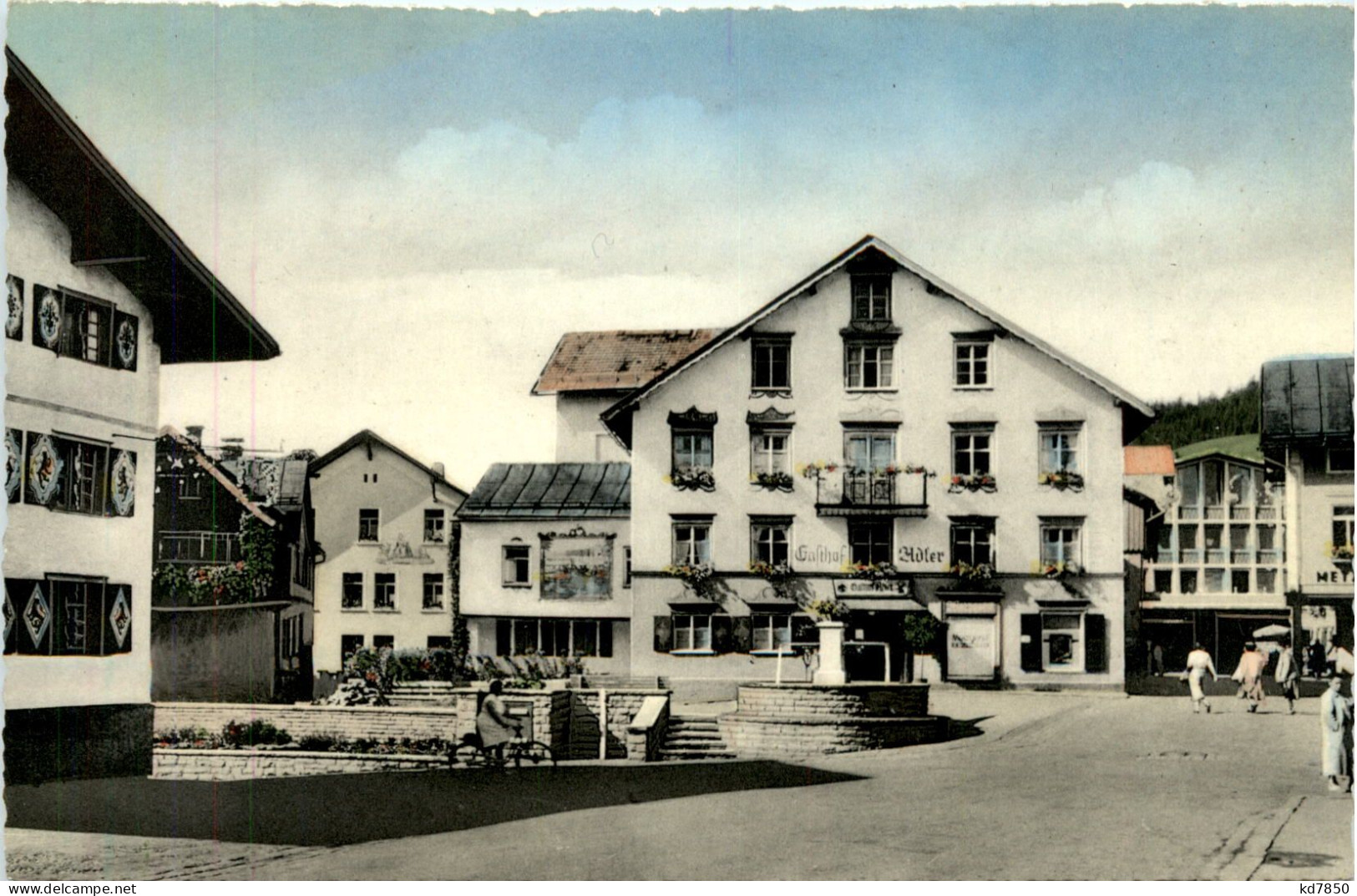 Oberstaufen, Allgäu, Am Marktbrunnen - Oberstaufen