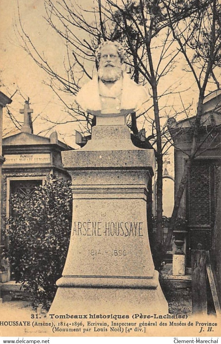 PARIS : Tombeaux Historiques Pere-lachaise Arsene Houssaye - Tres Bon Etat - Sonstige & Ohne Zuordnung