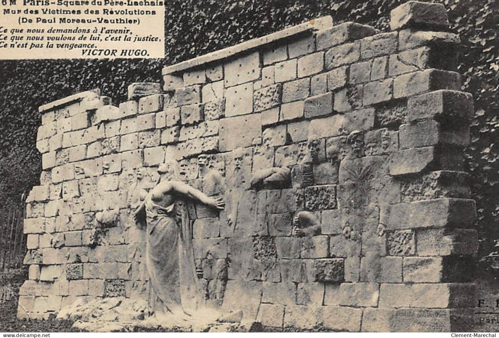 PARIS : Tombeaux Historiques Pere-lachaise Mur Des Victumes Des Revolutions - Tres Bon Etat - Sonstige & Ohne Zuordnung