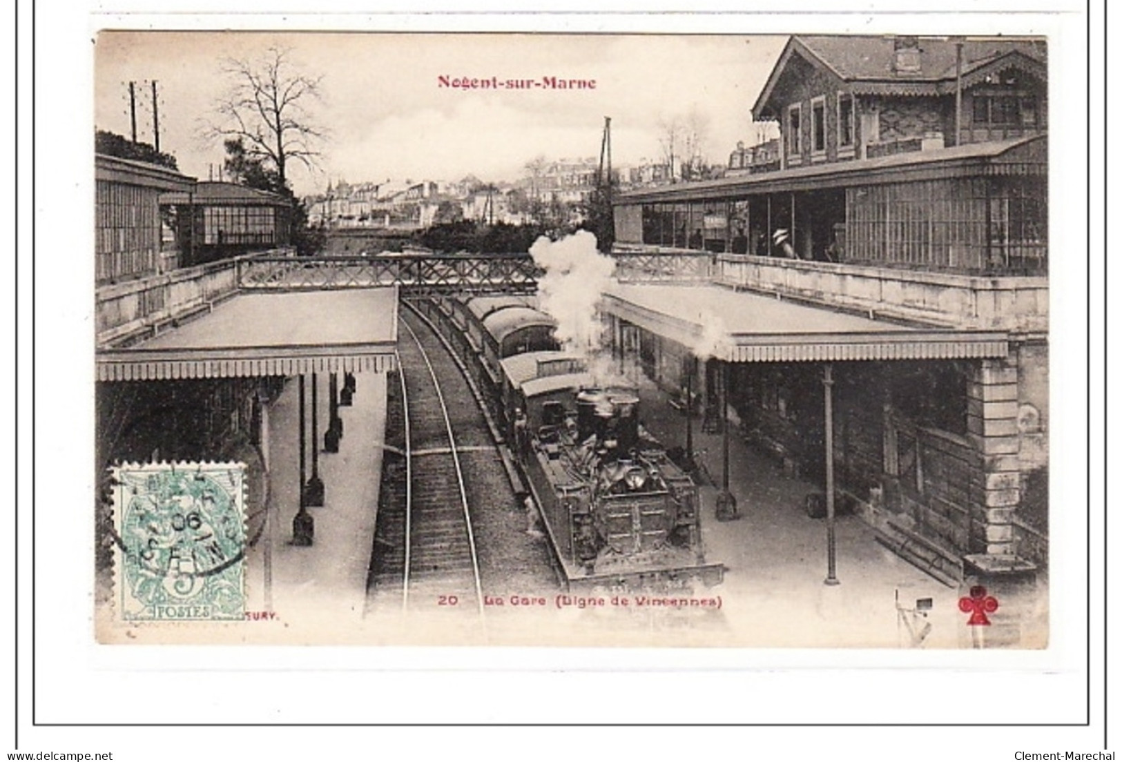NOGENT-sur-MARNE : La Gare, Ligne De Vincennes - Tres Bon Etat - Sonstige & Ohne Zuordnung