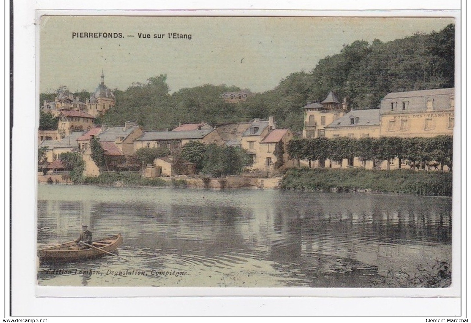 PIERREFONDS : Vue Sur L'etang (toillée) - Tres Bon Etat - Pierrefonds