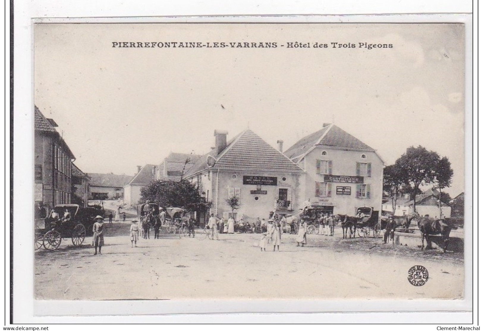 PIERREFONTAINE-les-VARRANS : Hotel Des Trois-pigeons - Tres Bon Etat - Other & Unclassified