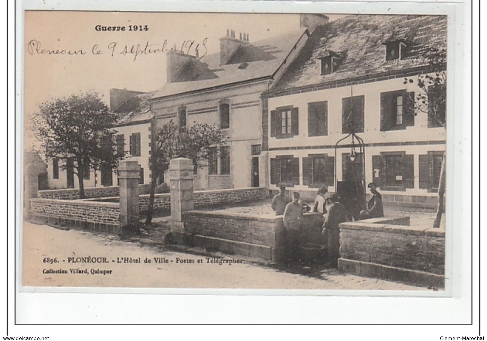 PLONEOUR - Guerre 1914 - L'hôtel De Ville - Postes Et Télégraphes - Très Bon état - Otros & Sin Clasificación
