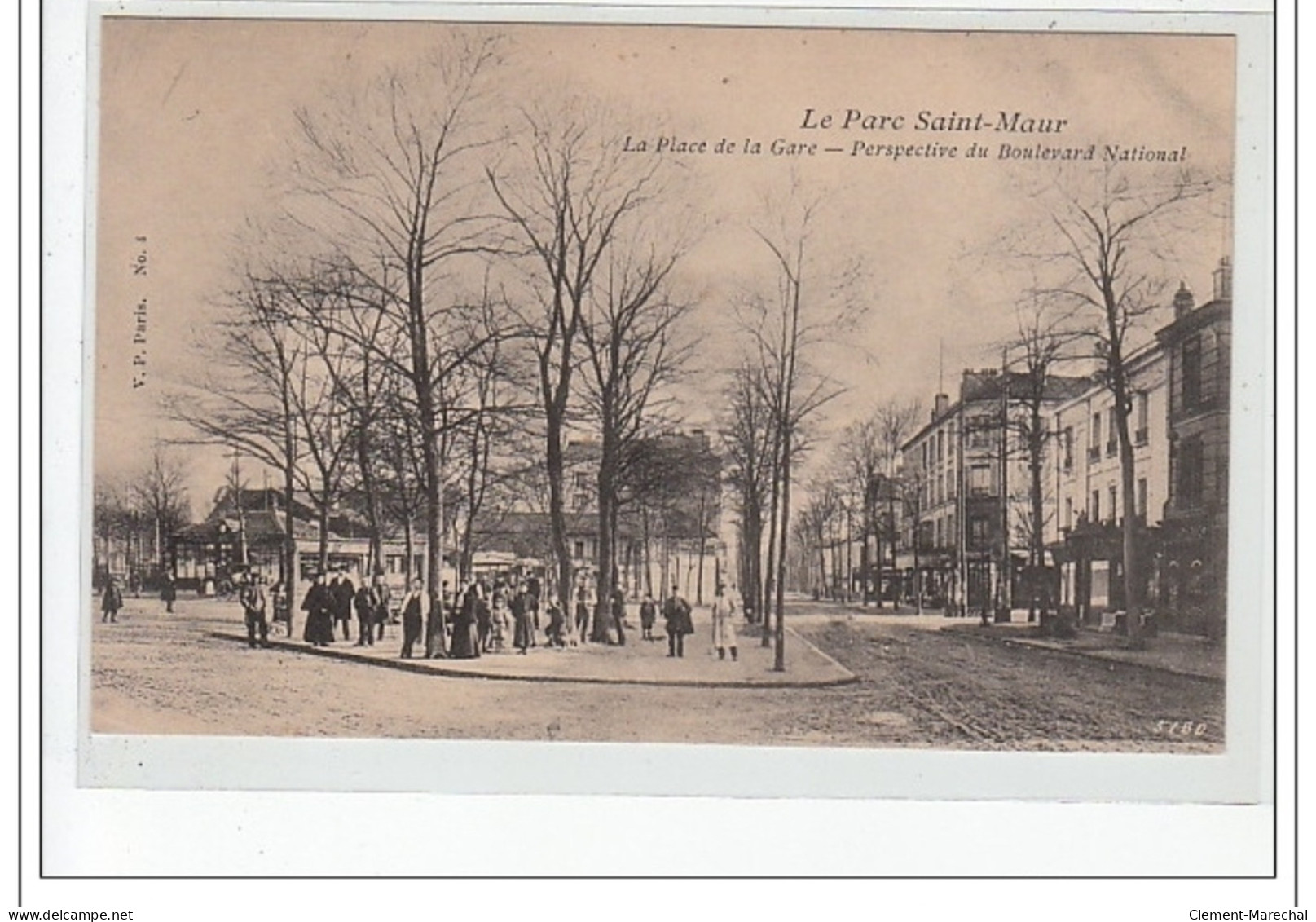 PARC SAINT MAUR - La Place De La Gare - Perspective Du Boulevard National - Très Bon état - Vincennes