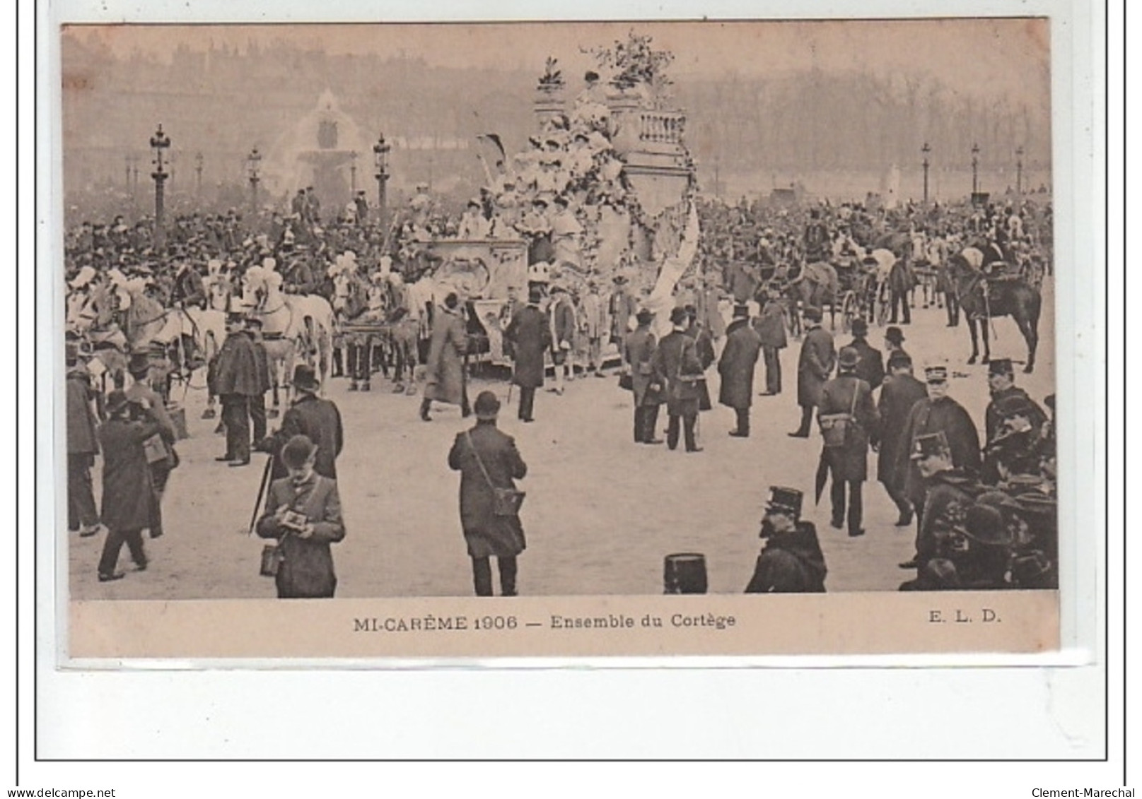 PARIS 1er : Mi-Carême 1906 - Ensemble Du Cortège -très Bon état - Arrondissement: 01