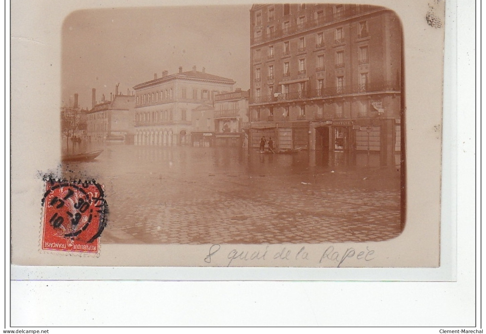 PARIS - Inondations 1910 - 8 Quai De La Rapée - Carte Photo - Très Bon état - La Crecida Del Sena De 1910