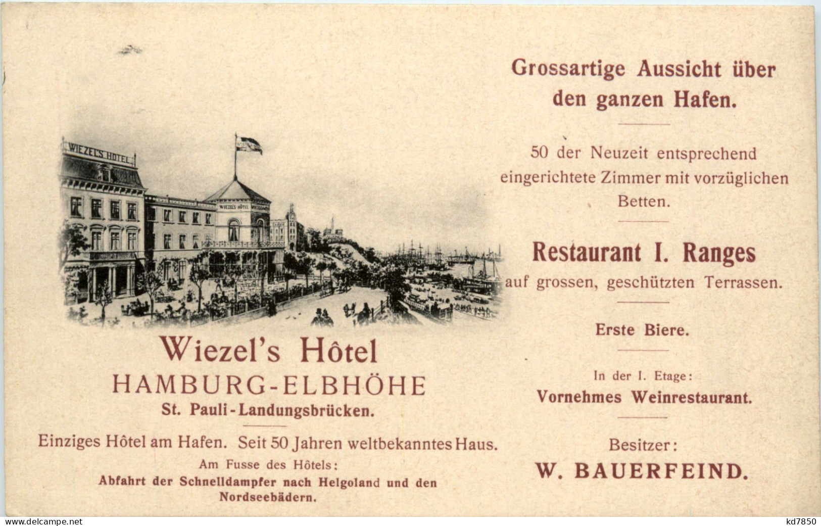 Hamburg, St.Pauli, Reeperbahn, Wiezels Hotel - Mitte