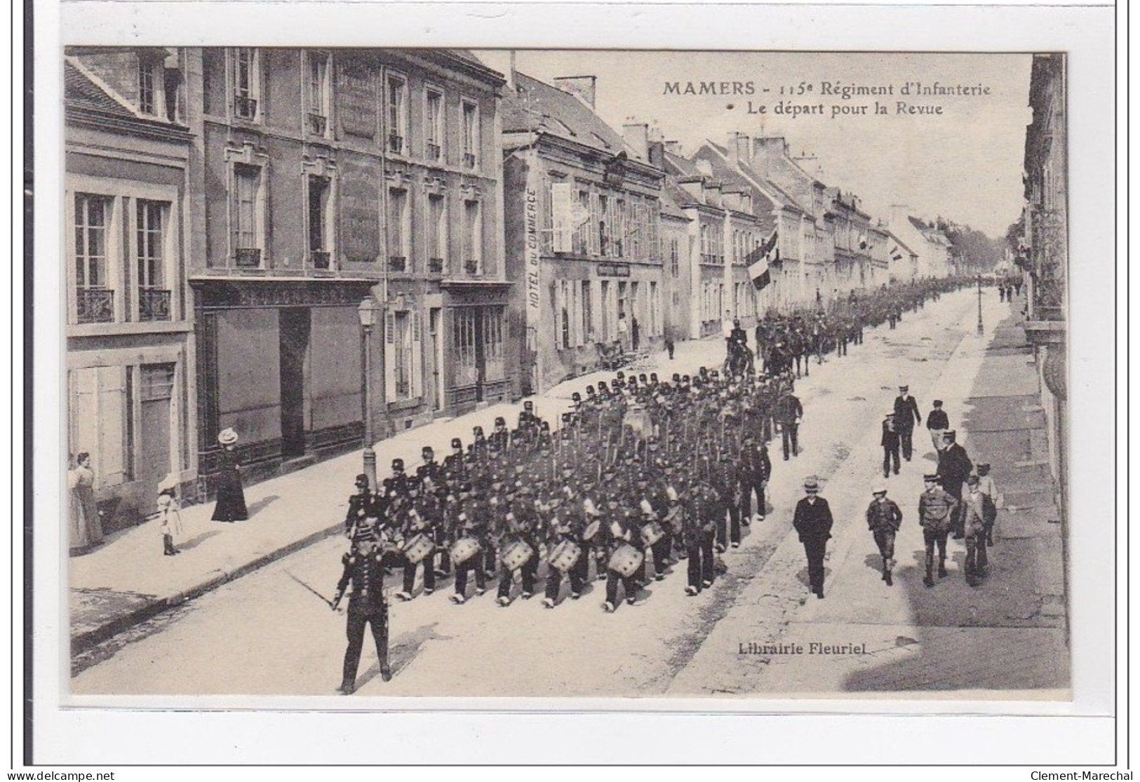 MAMERS : 115e Regiment D'infranterie, Le Depart Pour La Revue - Tres Bon Etat - Mamers