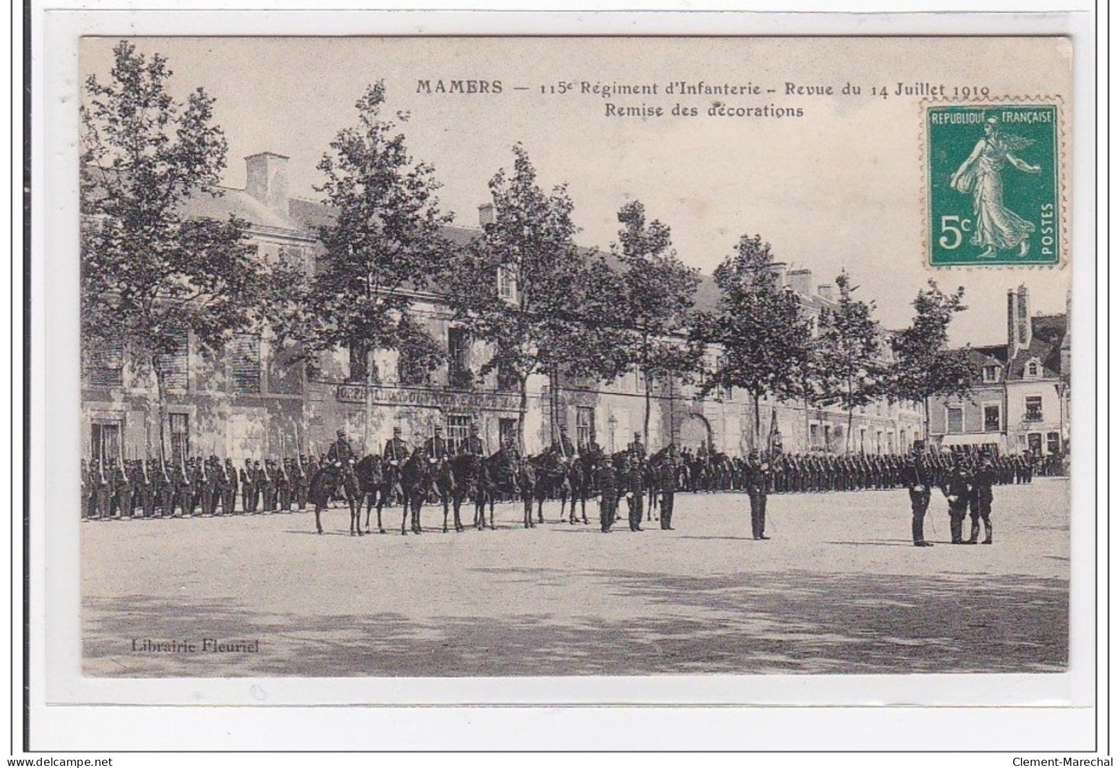 MAMERS : 115e Regiment D'infranterie, Revue Du 4 Juillet 1910, Remise Des Décorations - Tres Bon Etat - Mamers