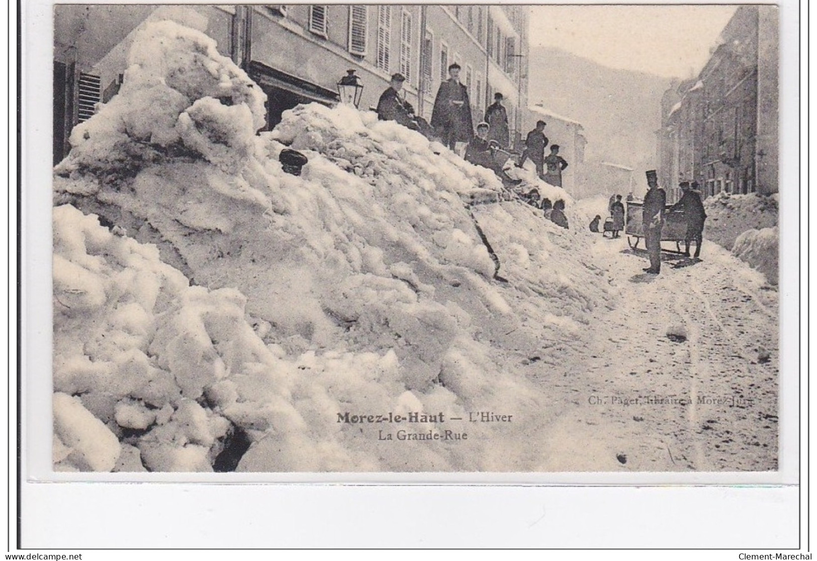 MOREZ-le-HAUT : L'hiver, La Grande Rue - Tres Bon Etat - Morez