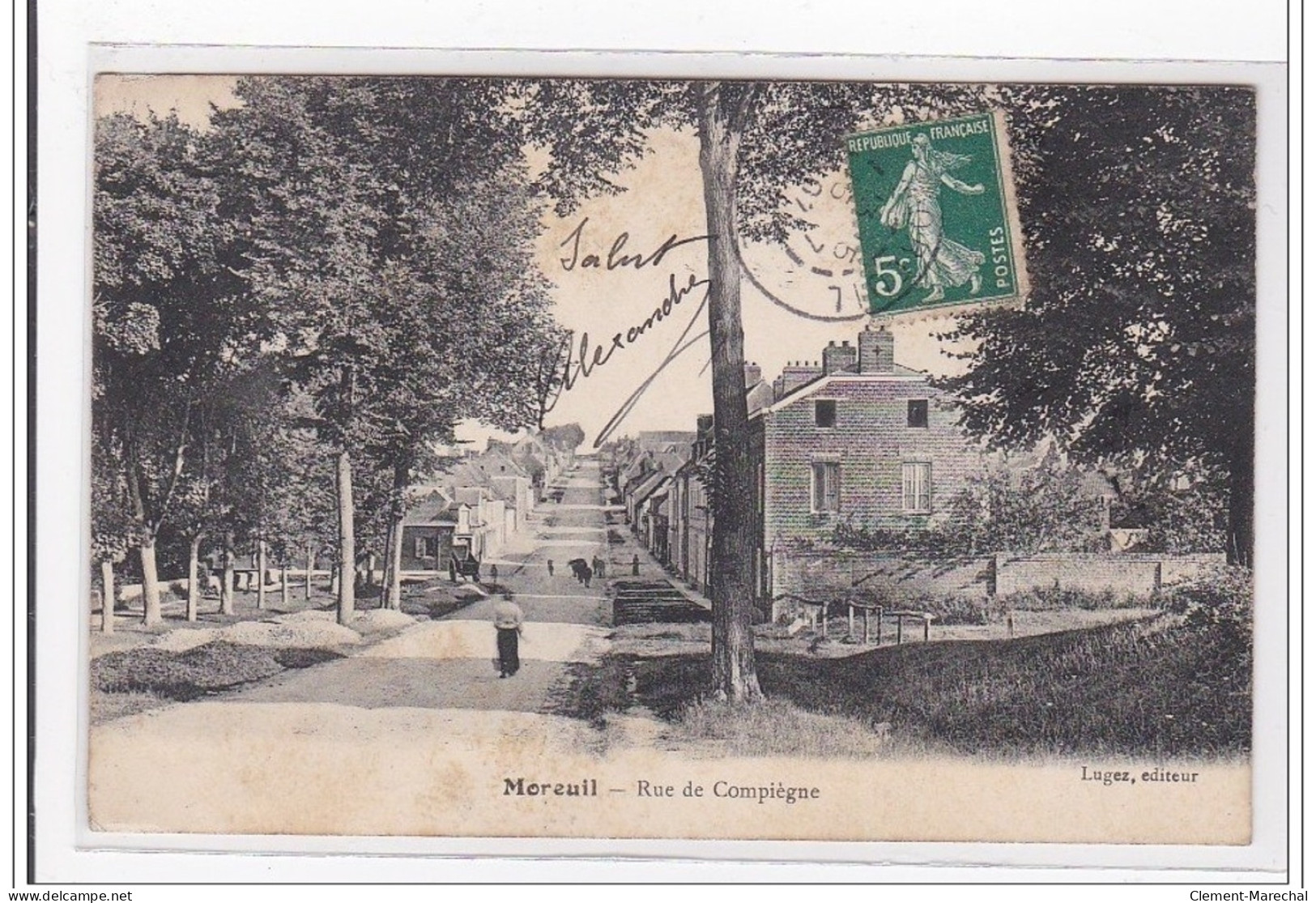 MOREUIL : Rue De Compiegne - Tres Bon Etat - Moreuil