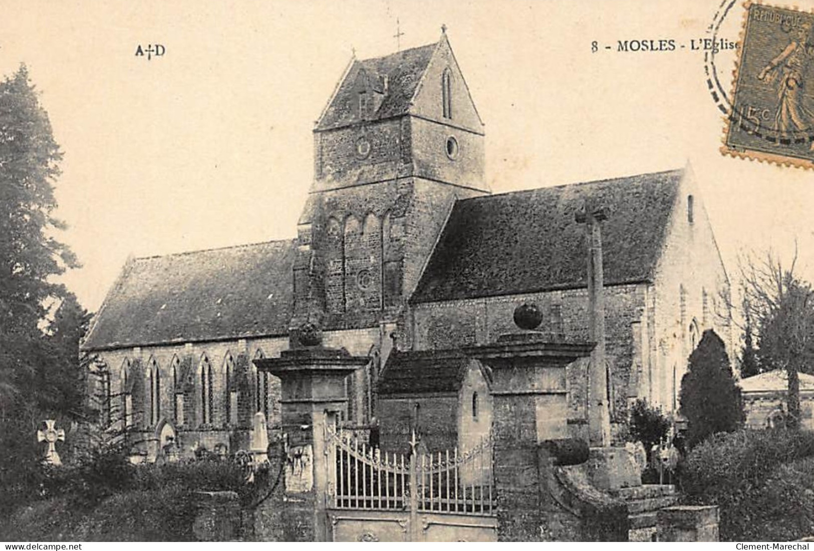 MOSLES : L'eglise - Tres Bon Etat - Herouville Saint Clair