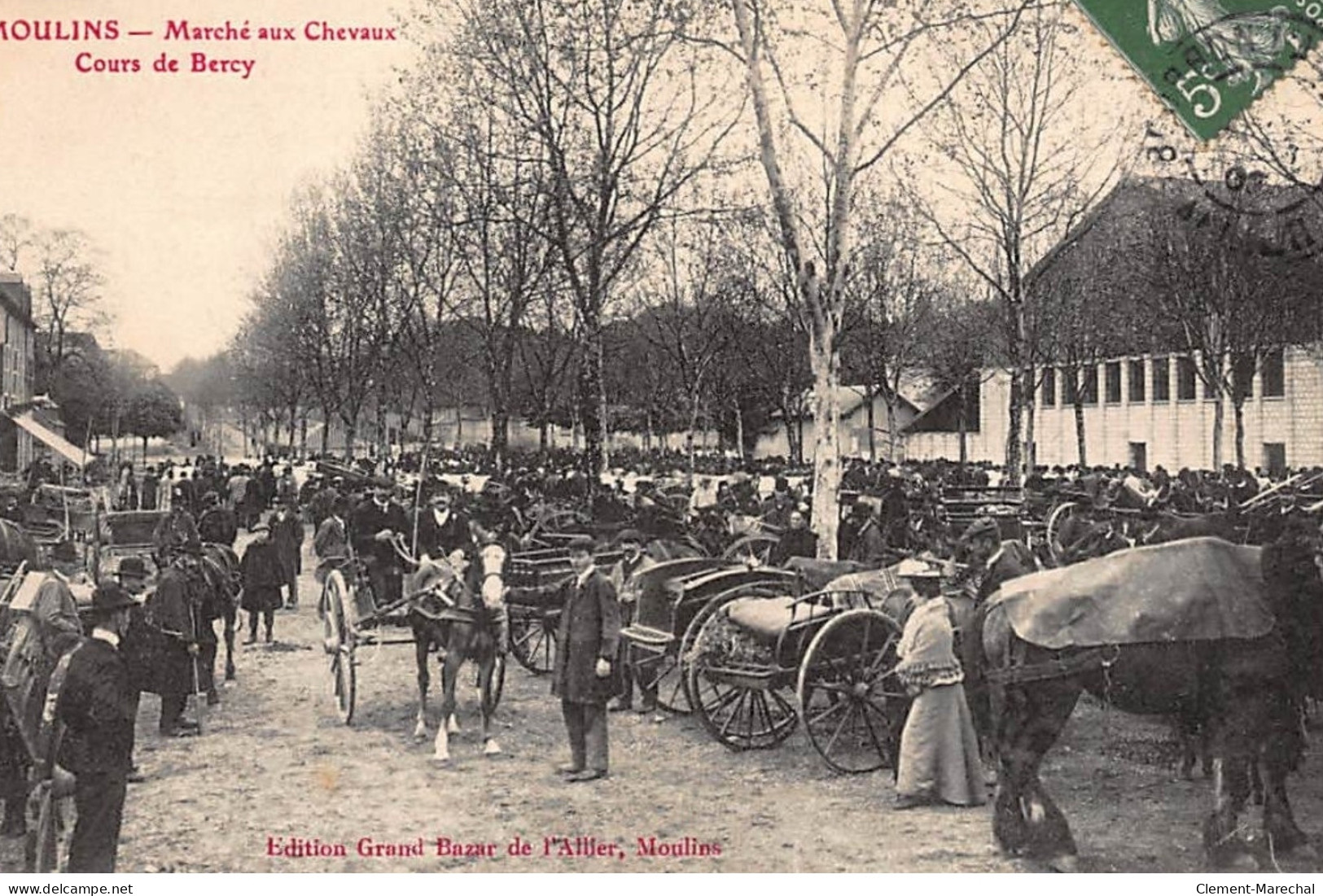 MOULINS : Marché Aux Chevaux Cours De Bercy - Etat - Moulins