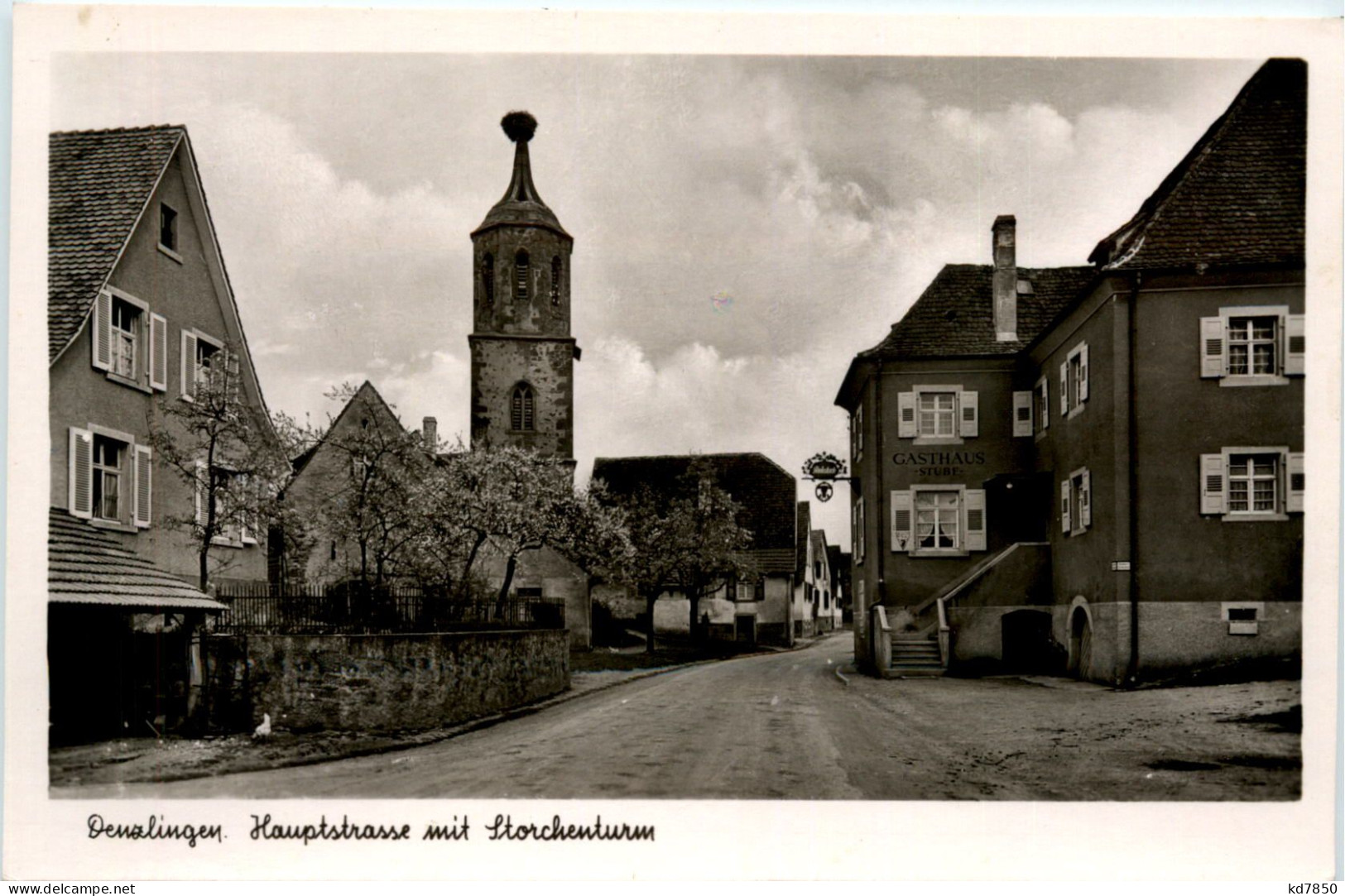 Denzlingen, Hauptstrasse Mit Storchenturm - Emmendingen