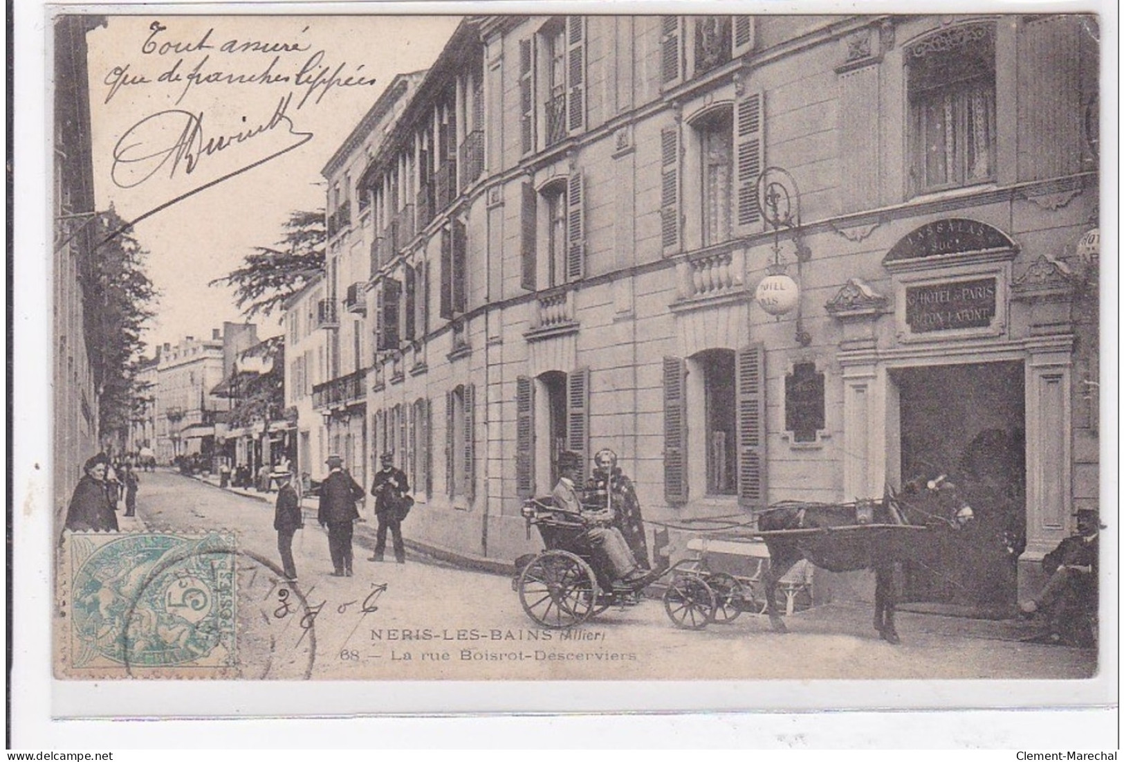 NERIS-les-BAINS : La Rue Boisrot-descerviers - Tres Bon Etat - Neris Les Bains