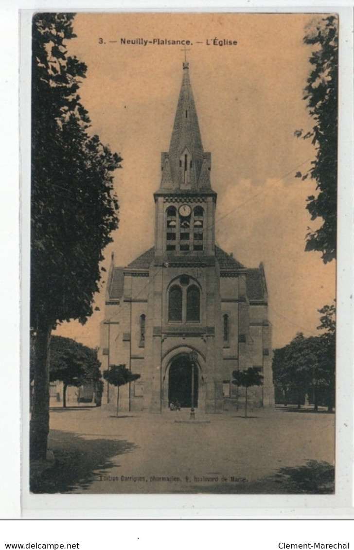 NEUILLY PLAISANCE - L'église - Très Bon état - Neuilly Plaisance