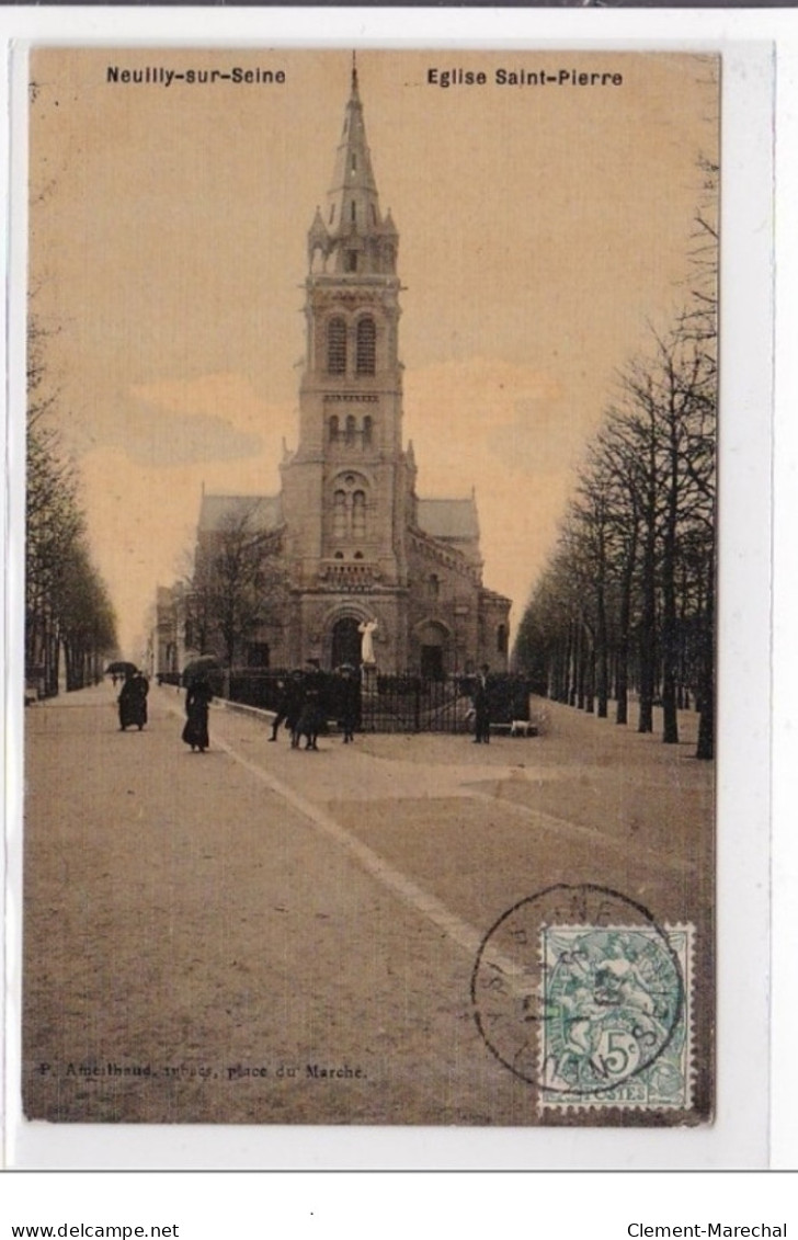 NEUILLY-sur-SEINE : Eglise Saint-pierre (papier Toilé) - Tres Bon Etat - Neuilly Sur Seine