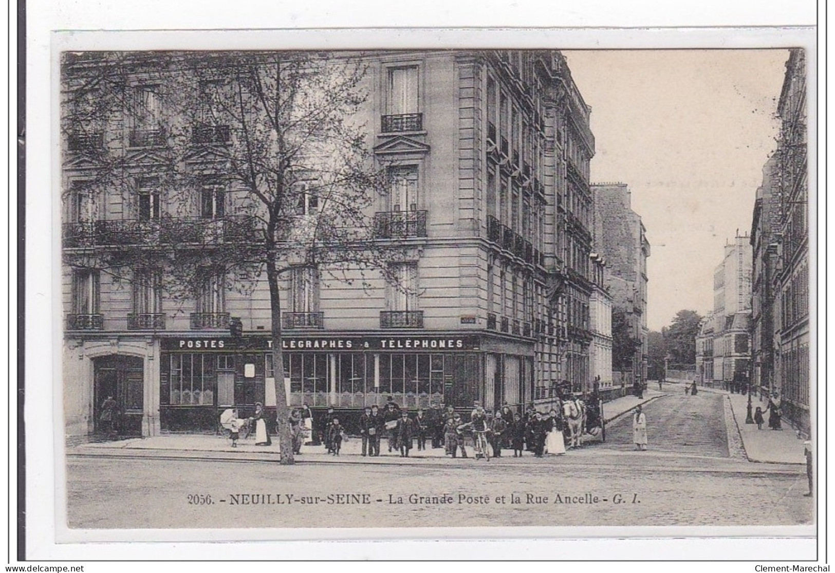 NEUILLY-sur SEINE : La Grande Poste Et La Rue Ancelle - Tres Bon Etat - Neuilly Sur Seine