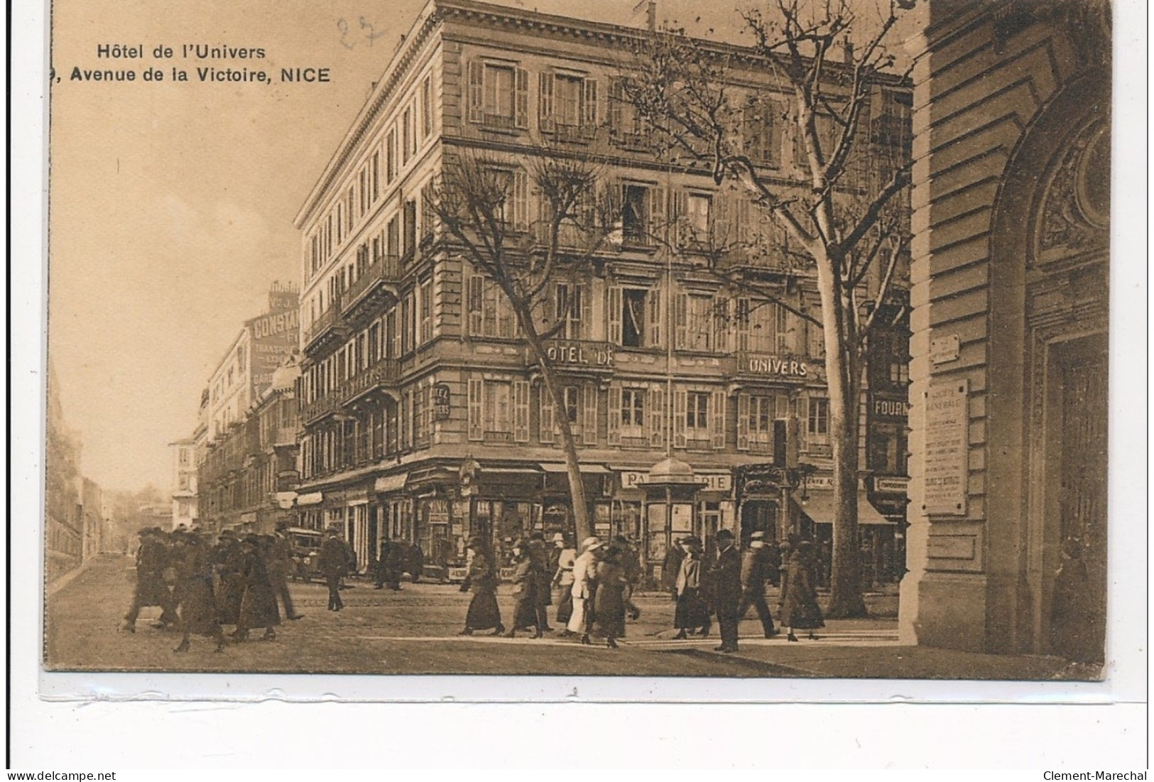 NICE : Hotel De L'univers Avenue De La Victoire - Tres Bon Etat - Autres & Non Classés