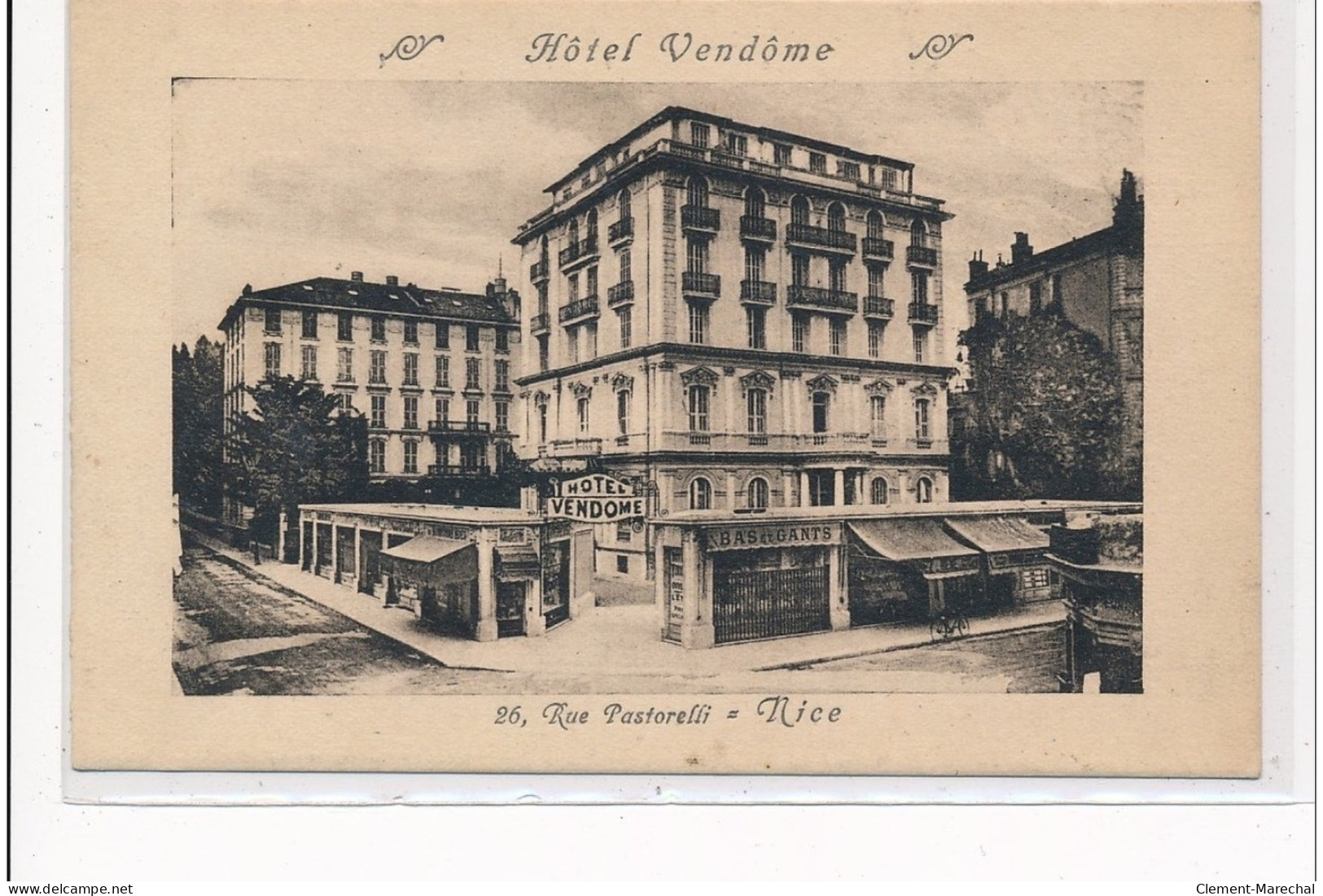 NICE : Hotel Vendome 26 Rue Pastorelli - Tres Bon Etat - Autres & Non Classés