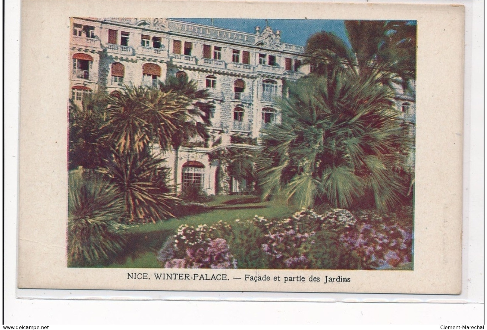 NICE : Winter-palace Facade Et Partie Des Jardins - Tres Bon Etat - Autres & Non Classés