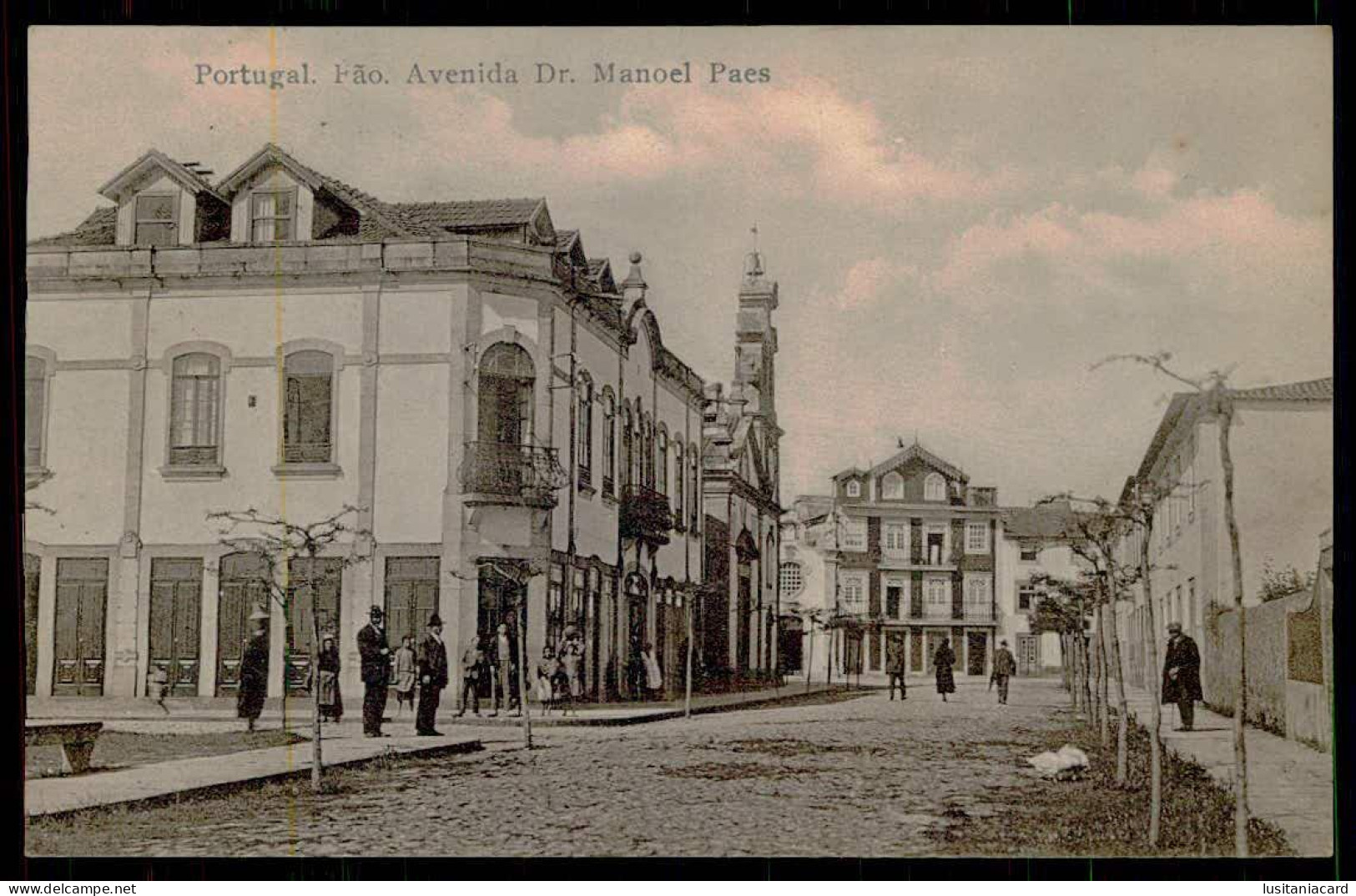 ESPOSENDE - FÃO - Avenida Dr. Manoel Paes. Carte Postale - Braga