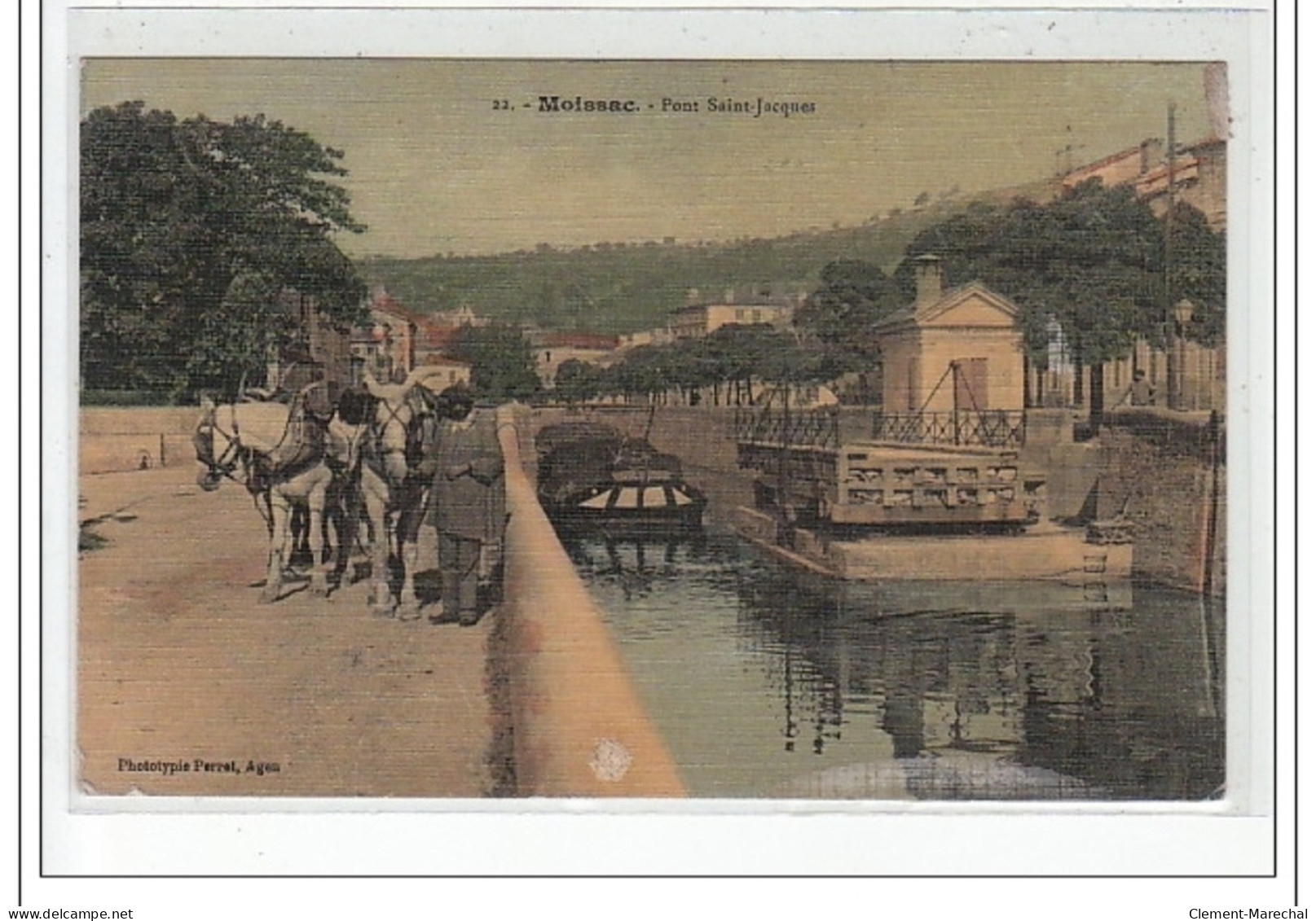 MOISSAC - Pont Saint Jacques - HALAGE - TOILEE - Très Bon état - Moissac