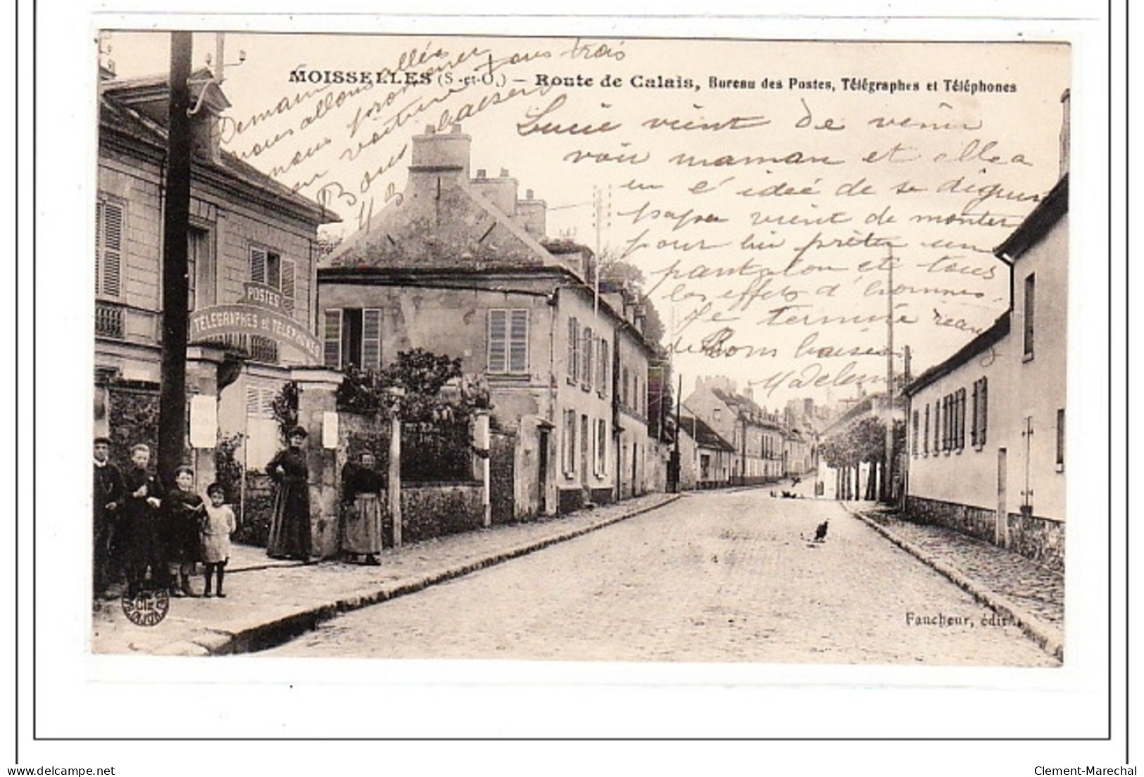 MOISSELLES : Route De Calais, Bureau Des Postes, Telegraphes Et Telephones - Tres Bon Etat - Sonstige & Ohne Zuordnung