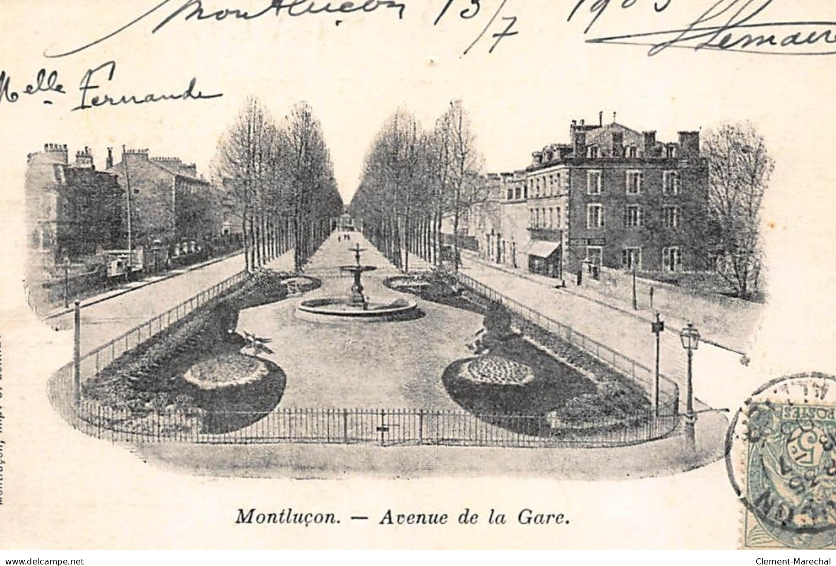 MONTLUCON : Avenue De La Gare - Tres Bon Etat - Montlucon