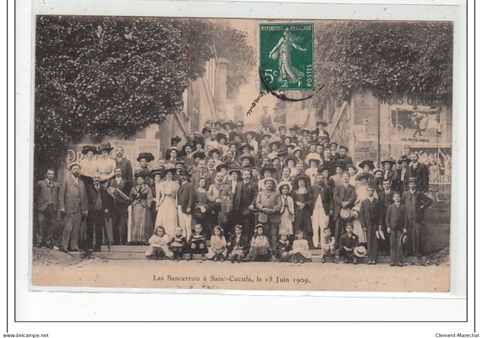 Les Sancerois à SAINT CUCUFA Le 13 Juin 1909 - Très Bon état - Sonstige & Ohne Zuordnung