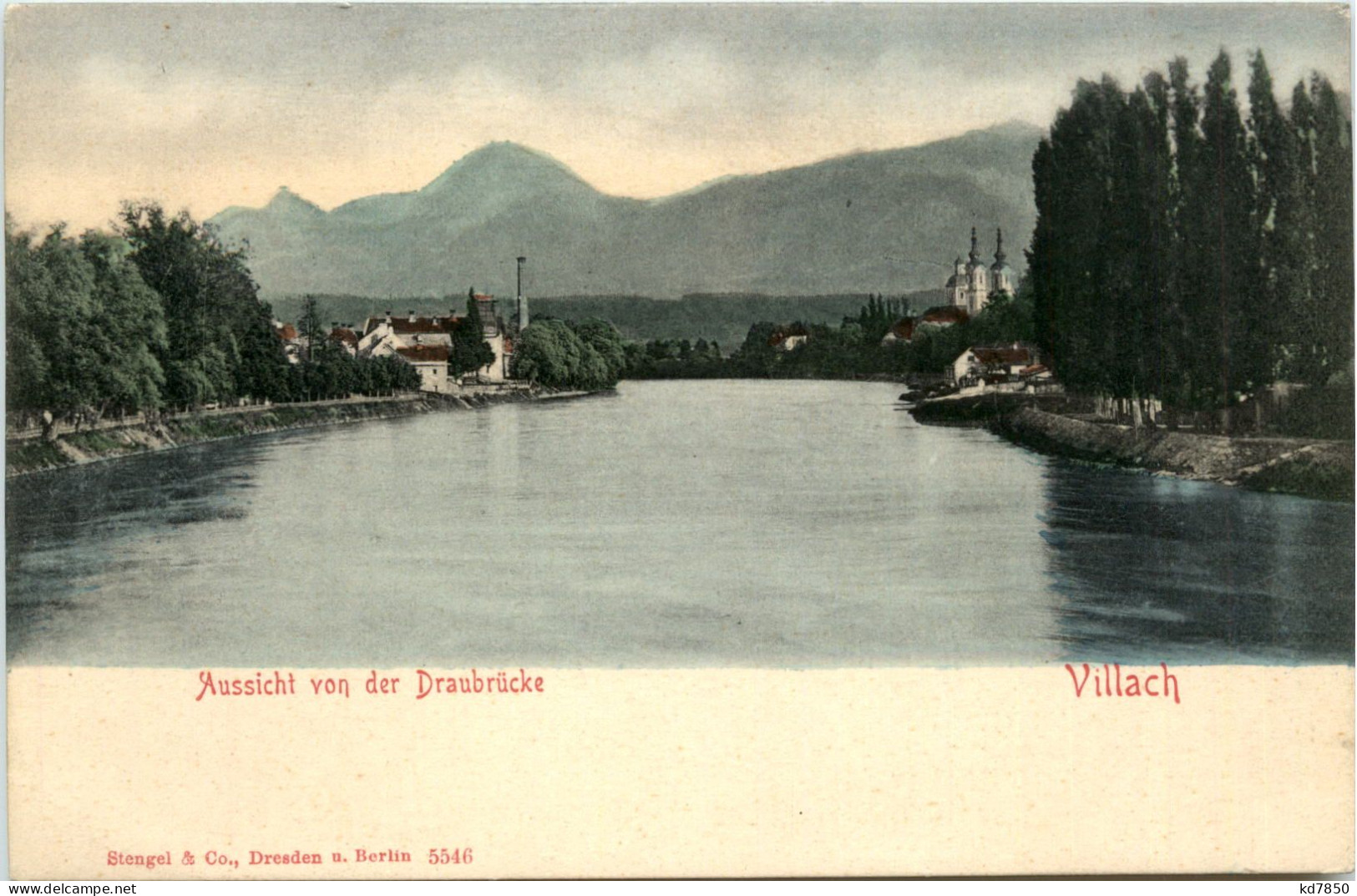Villach, Aussicht Von Der Draubrücke - Villach