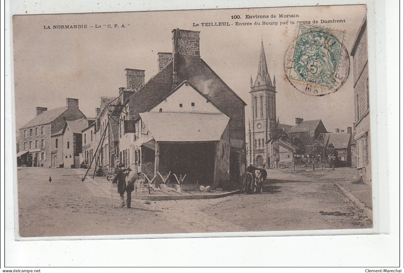 LE TEILLEUL - Entrée Du Bourg Par La Route De Domfront - Très Bon état - Andere & Zonder Classificatie