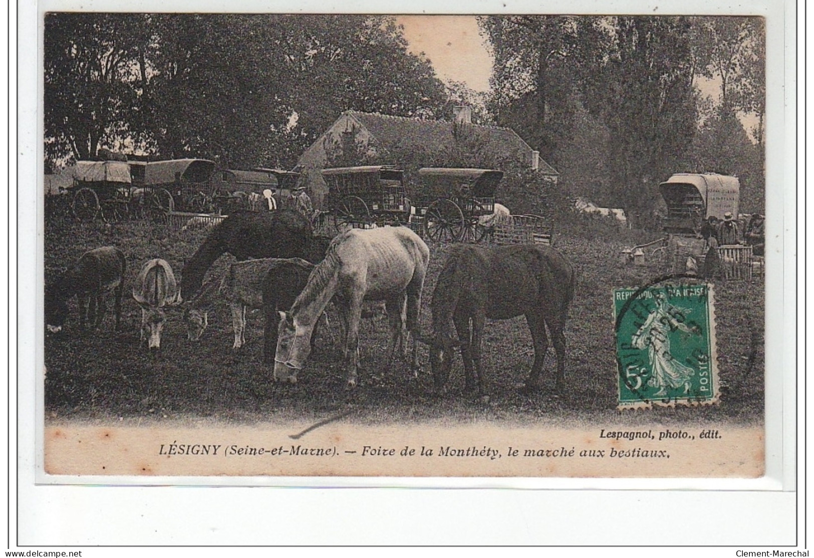 LESIGNY - Foire De La Monthéty, Le Marché Aux Bestiaux - Très Bon état - Lesigny