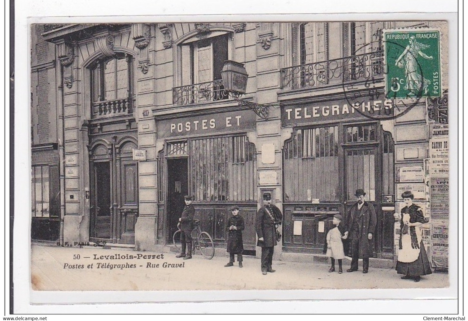 LEVALLOIS-PERRET : Postes Et Telegraphes, Rue Gravel - Etat - Levallois Perret