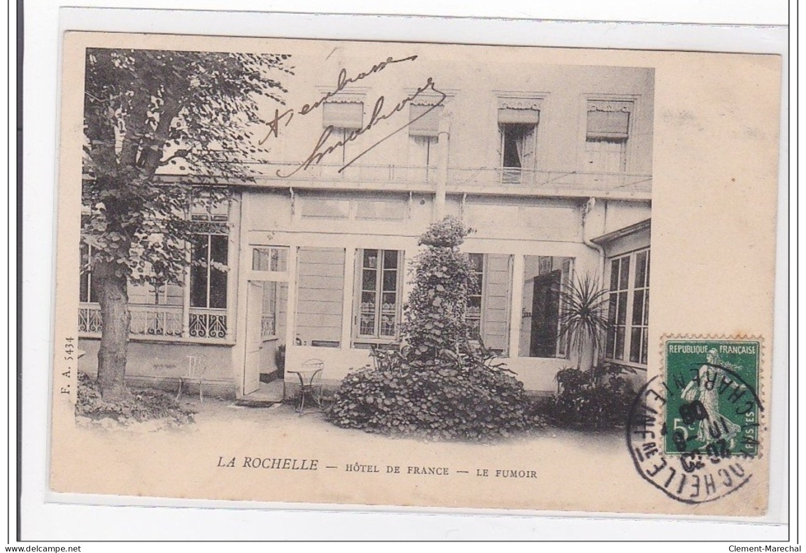 LA ROCHELLE : Hotel De France, Le Fumoir - Tres Bon Etat - Ile D'Oléron
