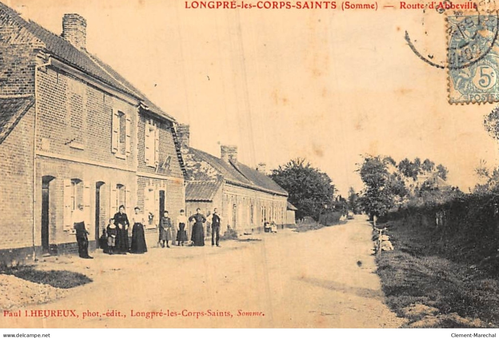 LONGPRE-les-CORPS-SAINTS : Route D'abbeville - Etat - Andere & Zonder Classificatie