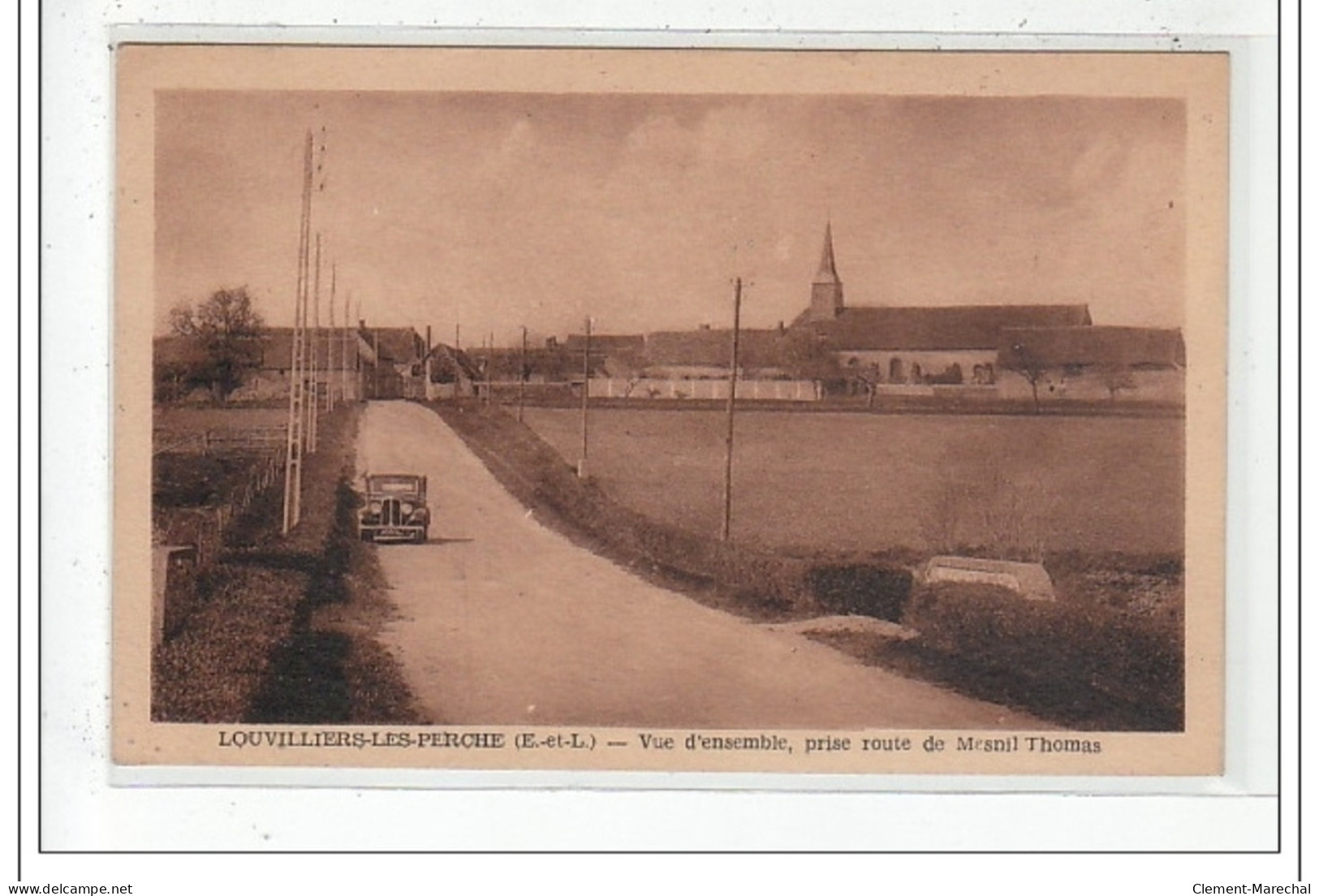 LOUVILLIERS-LES-PERCHES : Vue D'ensemble, Prise Route De Mesnil Thomas - Tres Bon Etat - Sonstige & Ohne Zuordnung