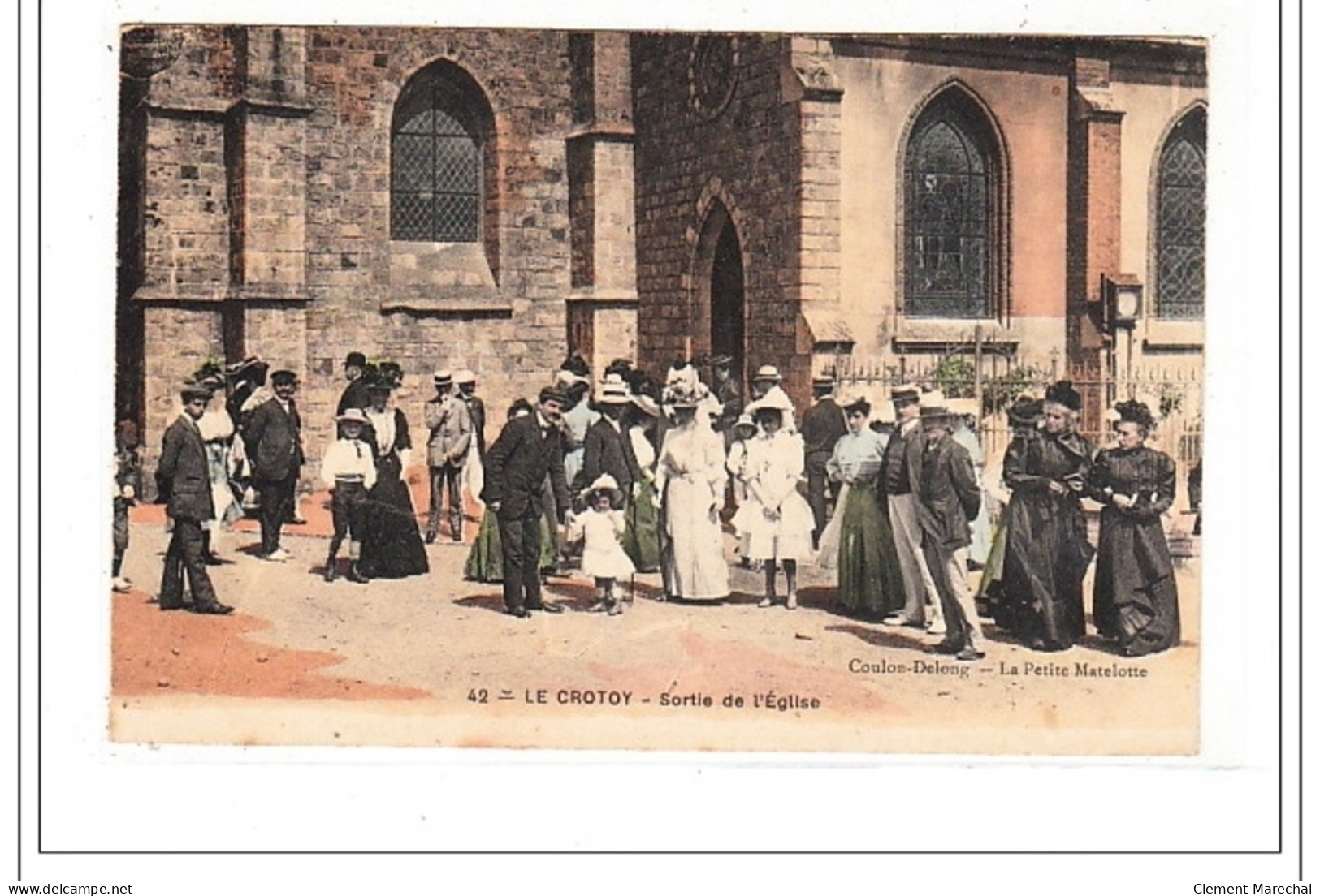 LE CROTOY : Sortie De L'eglise - Tres Bon état - Le Crotoy