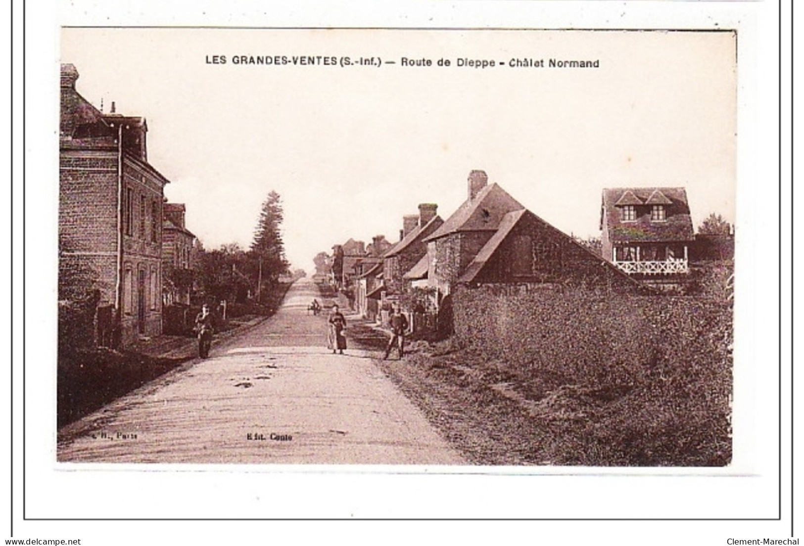 LES GRANDES-VENTES : Route De Dieppe - Chalet Normand - Tres Bon Etat - Sonstige & Ohne Zuordnung