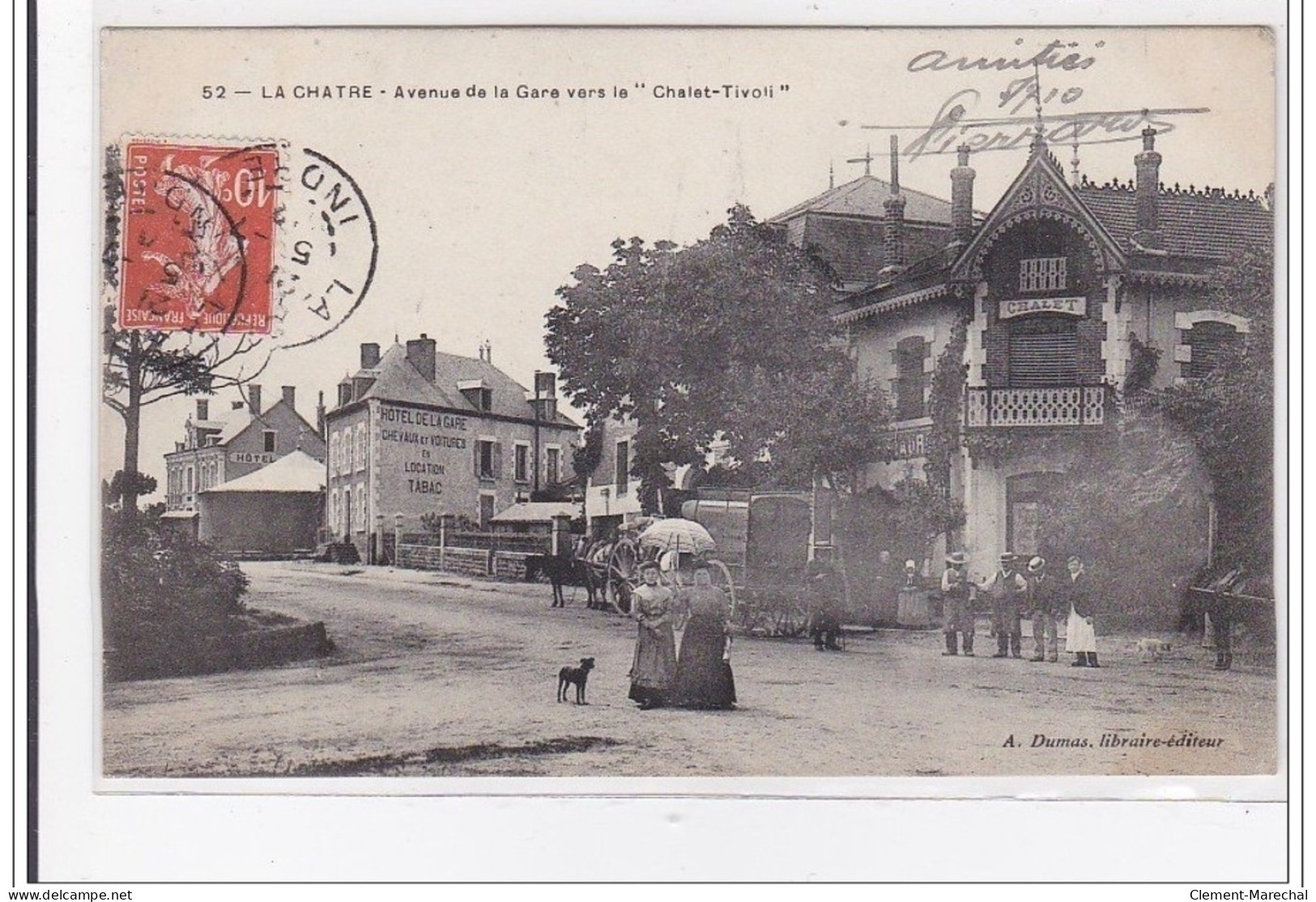 LA CHARTRE : Avenue De La Gare Vers Le """"chalet-trivoli"""" - Tres Bon Etat - La Chatre