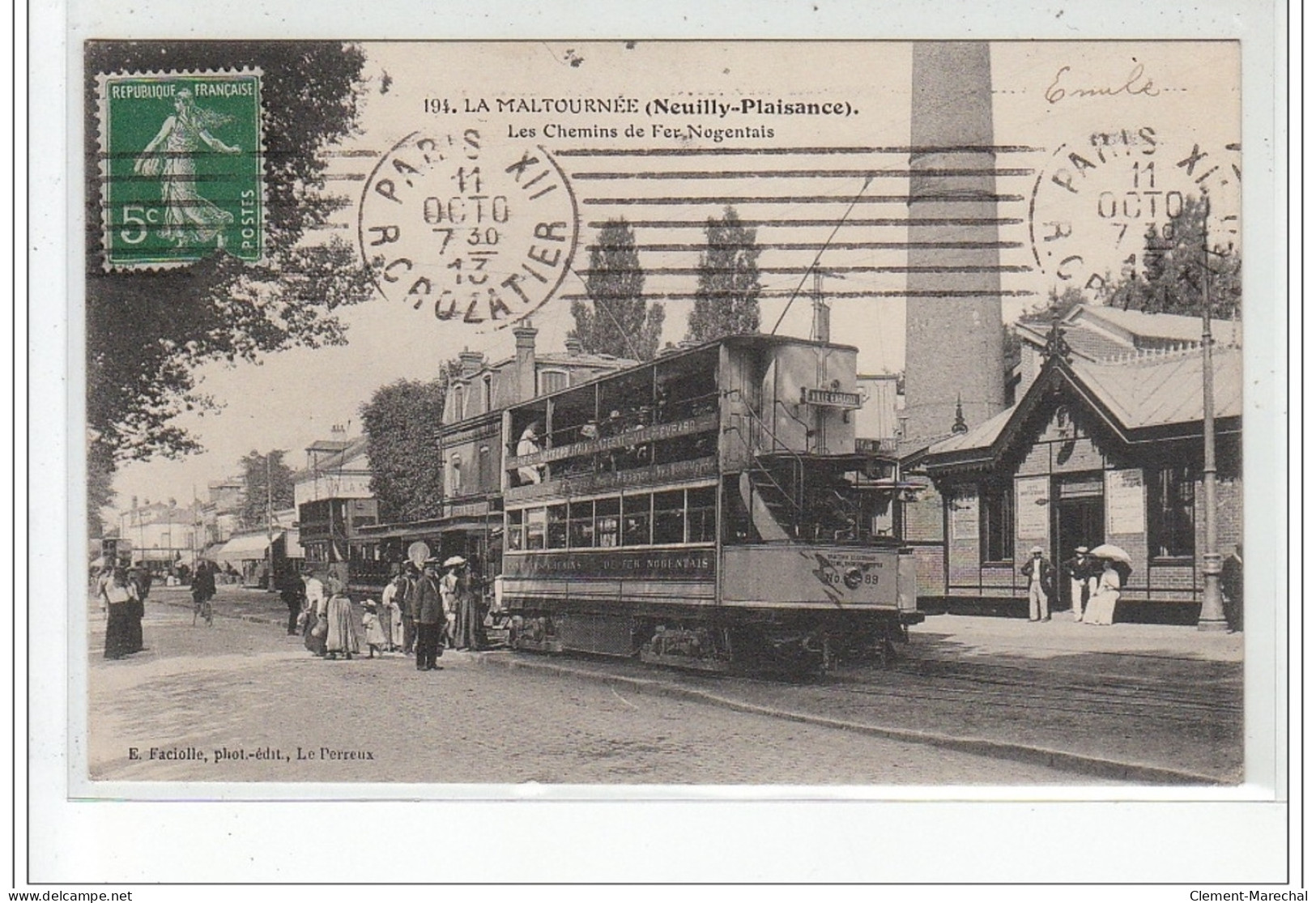 LA MALTOURNEE (NEUILLY PLAISANCE) - Les Chemins De Fer Nogentais - Très Bon état - Neuilly Plaisance