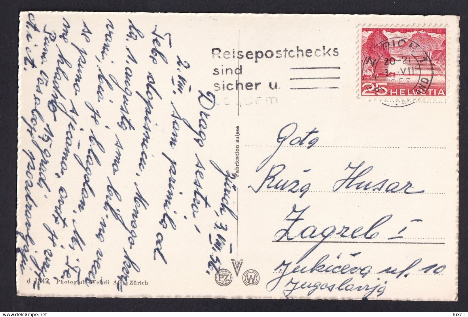 SWITZERLAND  ,    ZURICH    ,  OLD  POSTCARD - Zürich